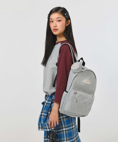 EMIS(イミス)の「ESSENTIAL JERSEY BACKPACK(バックパック/リュック・レディース・ブラック/ミックスグレー・FREE)」の14枚目の写真