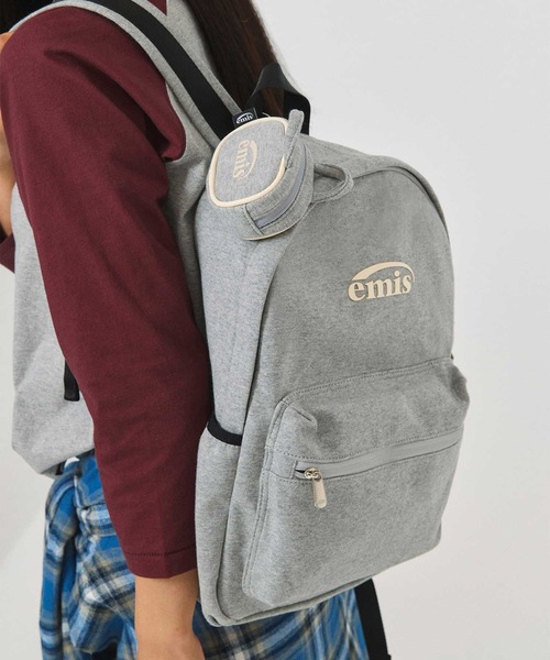 EMIS(イミス)の「ESSENTIAL JERSEY BACKPACK(バックパック/リュック・レディース・ブラック/ミックスグレー・FREE)」の16枚目の写真