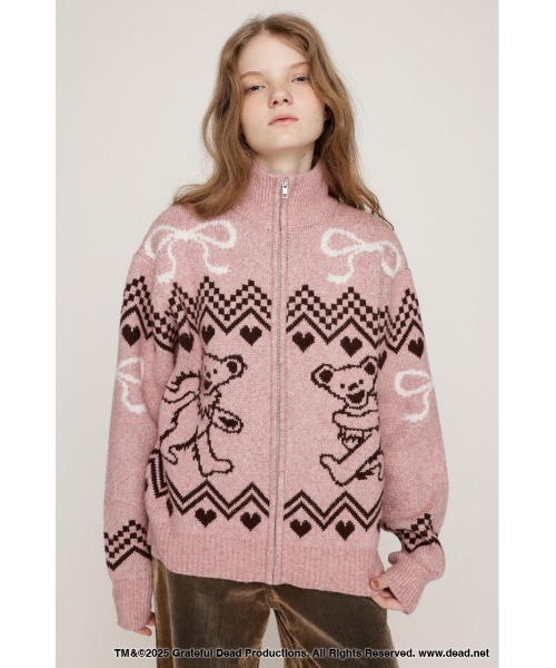 【10/10まで値下げ】マーキュリーデュオ ベリエちゃんジャガードニット ピンク MERCURYDUO（マーキュリーデュオ）の「【メゾピアノジュニアコラボ