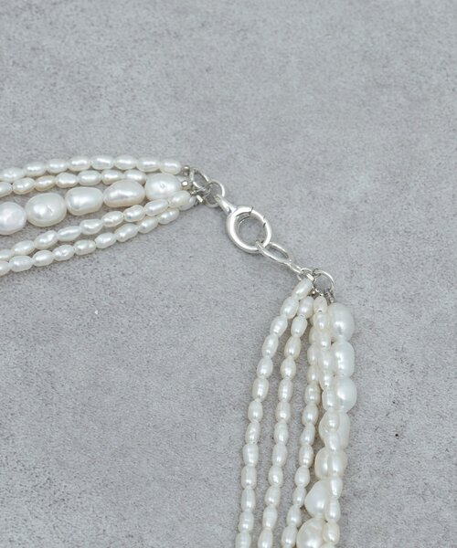 GALLARDAGALANTE(ガリャルダガランテ)の「【2.718】MIXパール5連ネックレス(リング・レディース・シルバー系その他4・FREE)」の5枚目の写真