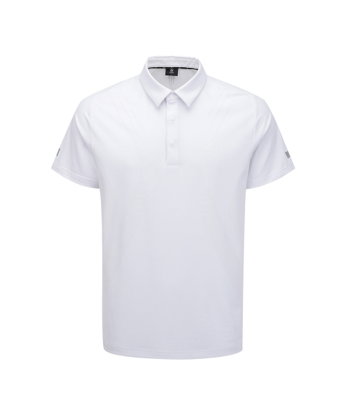 ANEW GOLF(アニューゴルフ)の「MEN SM BLACK FINISH JACQUARD SHORT T-SHIRT_WH(Tシャツ/カットソー・メンズ・その他・XXX-LARGE/XX-LARGE/X-LARGE/LARGE/MEDIUM)」の1枚目の写真