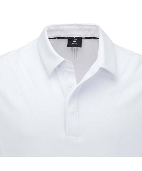 ANEW GOLF(アニューゴルフ)の「MEN SM BLACK FINISH JACQUARD SHORT T-SHIRT_WH(Tシャツ/カットソー・メンズ・その他・XXX-LARGE/XX-LARGE/X-LARGE/LARGE/MEDIUM)」の5枚目の写真