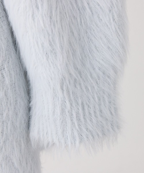 one after another NICE CLAUP（ワンアフターアナザーナイスクラップ）の「【Twinkle collection】ビジューシャギーセットアップ（セットアップ・レディース・サックスブルー/ブラック/オフホワイト・FREE）」の15枚目の写真