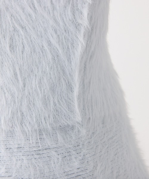 one after another NICE CLAUP（ワンアフターアナザーナイスクラップ）の「【Twinkle collection】ビジューシャギーセットアップ（セットアップ・レディース・サックスブルー/ブラック/オフホワイト・FREE）」の16枚目の写真