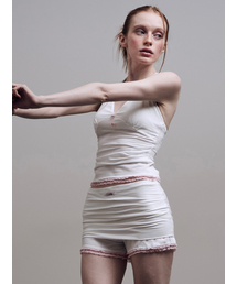 HILLDA（ヒルダ）の「レースピンタックミニショーツ[アイボリー]（その他パンツ）」