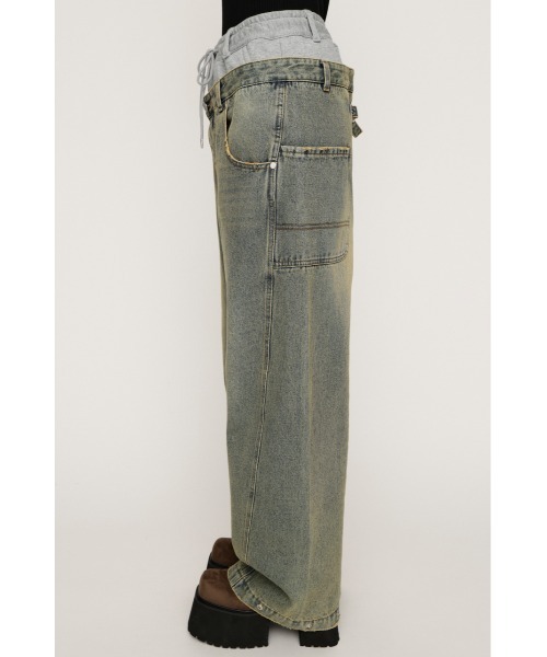 セール】LAYERED WAIST DOCKING PT レイヤード ウエスト ドッキング