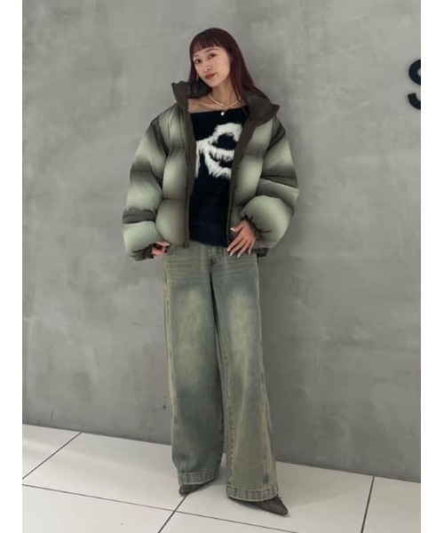 SLY（スライ）の「LAYERED WAIST DOCKING PT レイヤード ウエスト ドッキング パンツ 秋服 冬服（デニムパンツ・レディース・ライトブルー・1/2）」の15枚目の写真