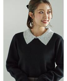 Te chichi | ラメフェザーデコラカラーニット(ニット/セーター)