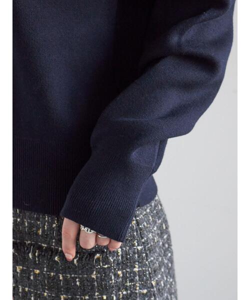 Te chichi（テチチ）の「ラメフェザーデコラカラーニット（ニット/セーター・レディース・ブラック/グレー/ネイビー・F）」の14枚目の写真