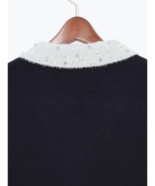 Te chichi（テチチ）の「ラメフェザーデコラカラーニット（ニット/セーター・レディース・ブラック/グレー/ネイビー・F）」の10枚目の写真