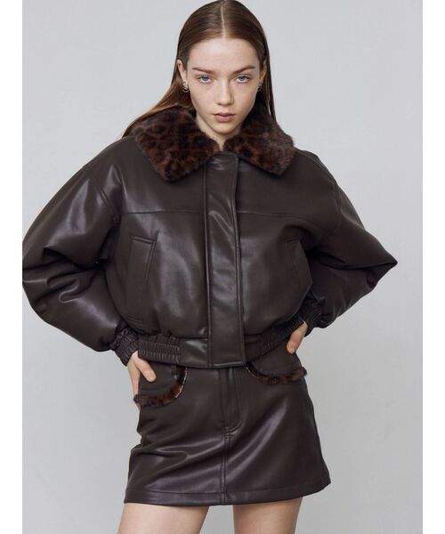 フェイクレザーブルゾン（ブルゾン）｜EMODA（エモダ）のファッション