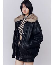 EMODA（エモダ）の「フェイクレザーブルゾン（ブルゾン）」