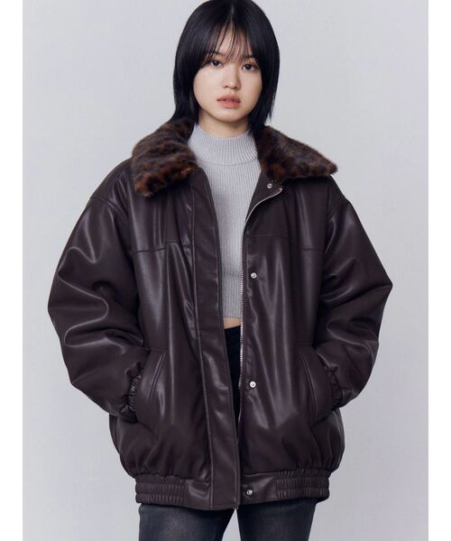 セール】フェイクレザーブルゾン（ブルゾン）｜EMODA（エモダ）の