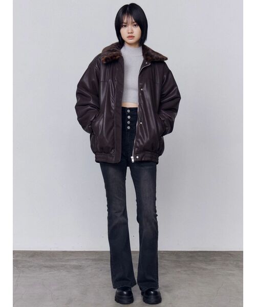セール】フェイクレザーブルゾン（ブルゾン）｜EMODA（エモダ）の