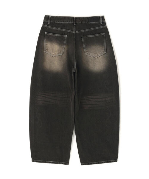 SIS(エスアイエス)の「SIS/エスアイエス/Studs Denim Pants(デニムパンツ・レディース・ブルー/ブラック・L/M)」の3枚目の写真