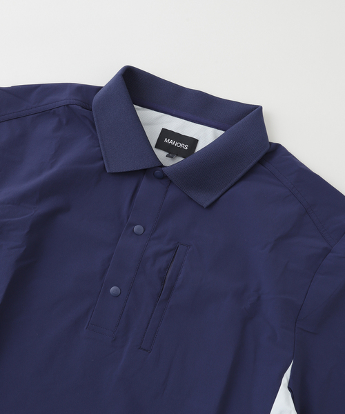 EDIFICE（エディフィス）の「MANORS GOL（マナーズゴルフ） Shooter Shirt SMTHLNK - M-25SSSHOOT（ポロシャツ・メンズ・ネイビー・X-LARGE/LARGE/MEDIUM）」の3枚目の写真