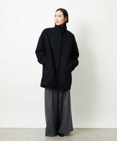MICHEL KLEIN(ミッシェル・クラン)の「2タックワイドパンツ(その他パンツ・レディース・ライトベージュ/チャコールグレー・38)」の18枚目の写真