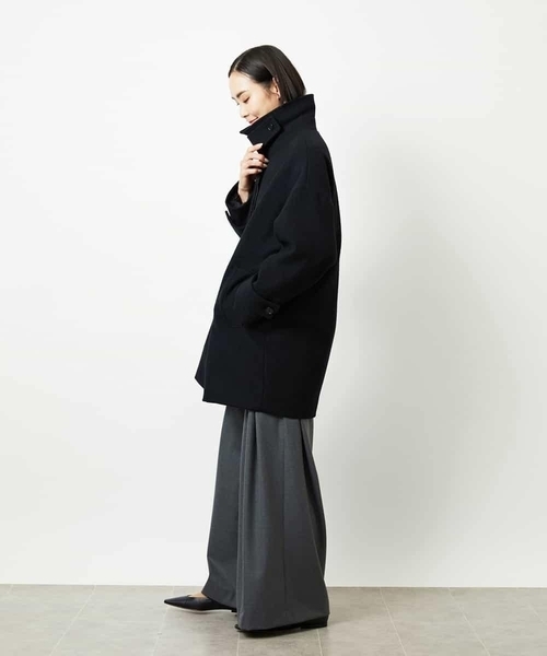 MICHEL KLEIN(ミッシェル・クラン)の「2タックワイドパンツ(その他パンツ・レディース・ライトベージュ/チャコールグレー・38)」の17枚目の写真