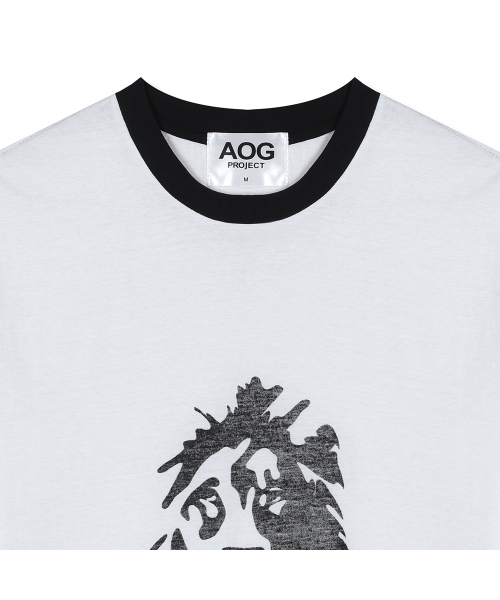 AOG PROJECT（エイオージープロジェクト）の「ライオンプリントTシャツ（ホワイト）（Tシャツ/カットソー・レディース・ホワイト・MEDIUM/LARGE/X-LARGE）」の8枚目の写真