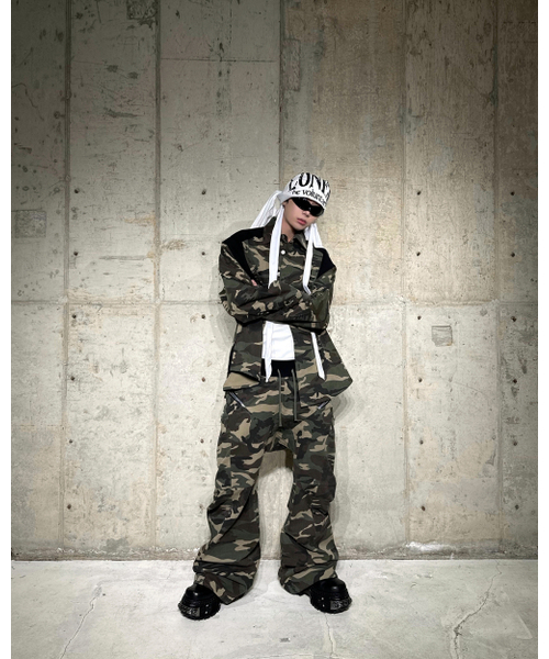 ROARINGRAD（ロアリングラド）の「トライバルオーバーシャツカモフラージュ（シャツ/ブラウス・レディース・その他・LARGE/MEDIUM）」の2枚目の写真