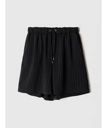 POKER FACE（ポーカーフェイス）の「STRIPE BANDING BERMUDA PANTS BLACK（その他パンツ）」