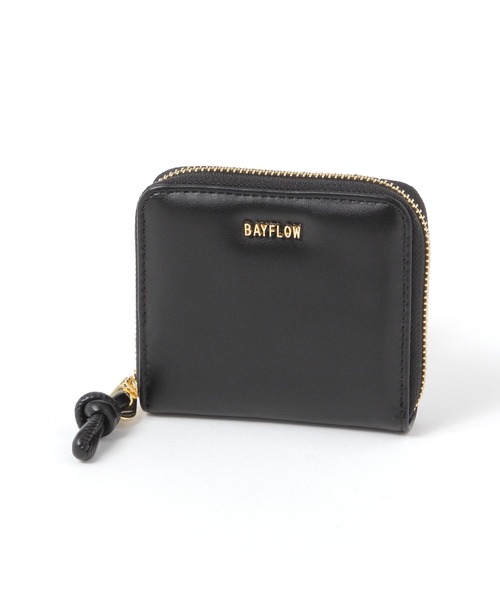 BAYFLOW(ベイフロー)の「ノットハンドルファスナーウォレット(財布・レディース・ブラック/キャメル/クリーム・FREE)」の4枚目の写真