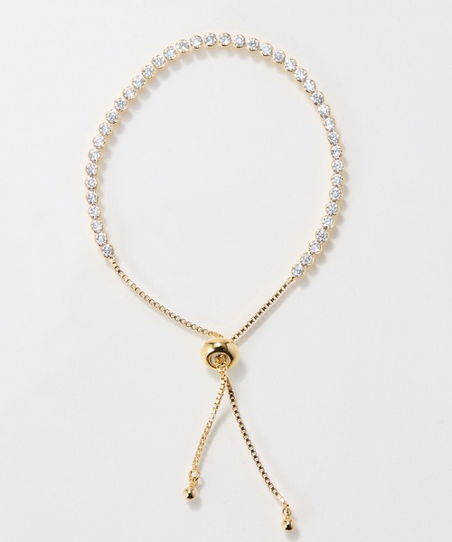 Phoebe（フィービィー）の「ラインストーンスライドテニスブレスレット（ブレスレット・レディース・イエローゴールド/シルバー・FREE）」の5枚目の写真