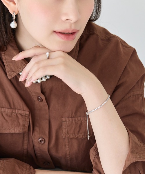 Phoebe（フィービィー）の「ラインストーンスライドテニスブレスレット（ブレスレット・レディース・イエローゴールド/シルバー・FREE）」の9枚目の写真