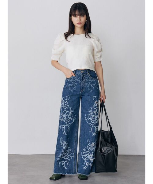 MURUA（ムルーア）の「レクタングルボストンバッグ（ボストンバッグ・レディース・ベージュ/ブラック・FREE）」の9枚目の写真