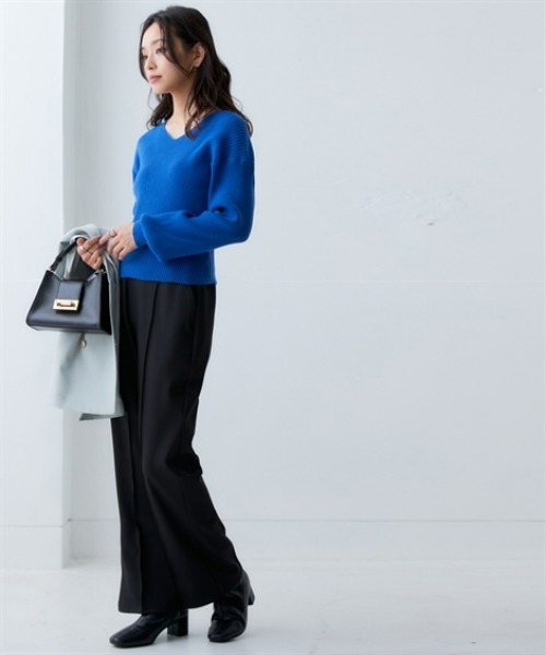 nissen（ニッセン）の「裾フレアパンツ＜大きいサイズ有＞（その他パンツ・レディース・ライトベージュ/グリーン/ブラック・S/M/L/LL/3L）」の10枚目の写真