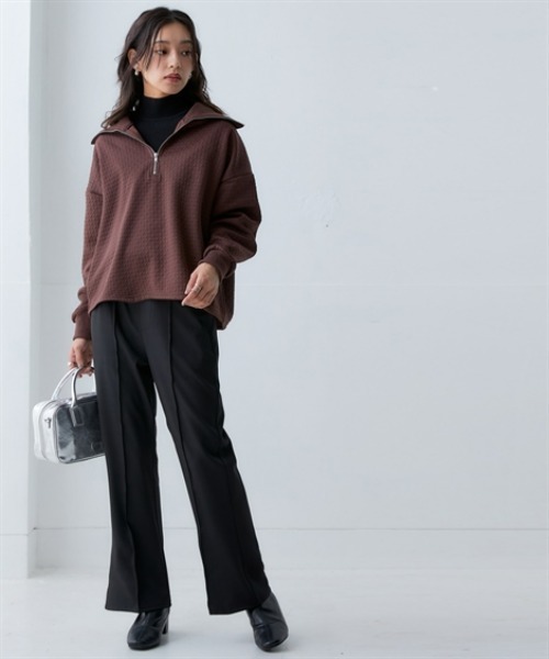 nissen（ニッセン）の「裾フレアパンツ＜大きいサイズ有＞（その他パンツ・レディース・ライトベージュ/グリーン/ブラック・S/M/L/LL/3L）」の11枚目の写真