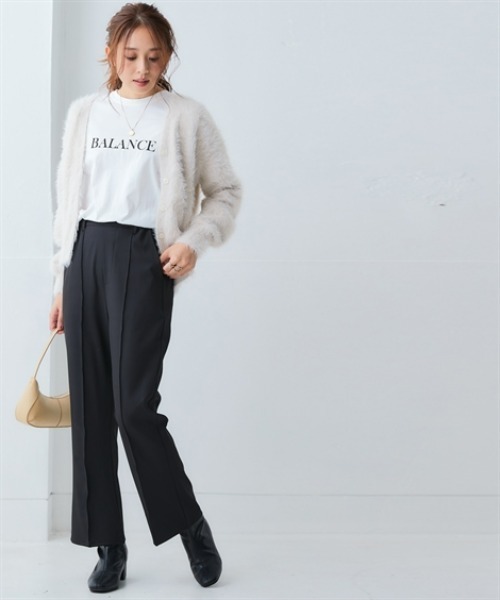 nissen（ニッセン）の「裾フレアパンツ＜大きいサイズ有＞（その他パンツ・レディース・ライトベージュ/グリーン/ブラック・S/M/L/LL/3L）」の13枚目の写真