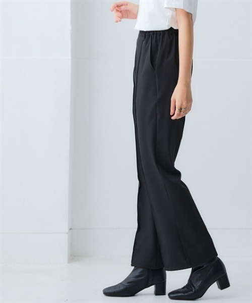 nissen（ニッセン）の「裾フレアパンツ＜大きいサイズ有＞（その他パンツ・レディース・ライトベージュ/グリーン/ブラック・S/M/L/LL/3L）」の15枚目の写真