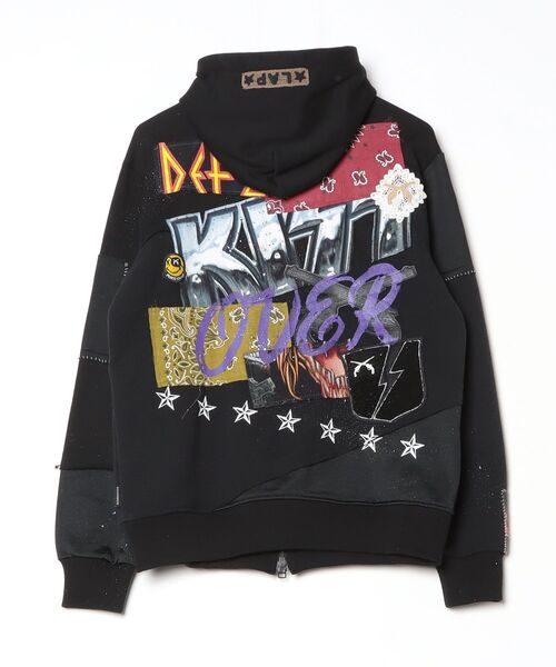 roarguns(ロアーガンズ)の「OVERDESIGN REMAKE ZIP HOODIE OD14(パーカー・メンズ・ブラック・2)」の5枚目の写真