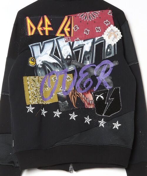 roarguns(ロアーガンズ)の「OVERDESIGN REMAKE ZIP HOODIE OD14(パーカー・メンズ・ブラック・2)」の6枚目の写真