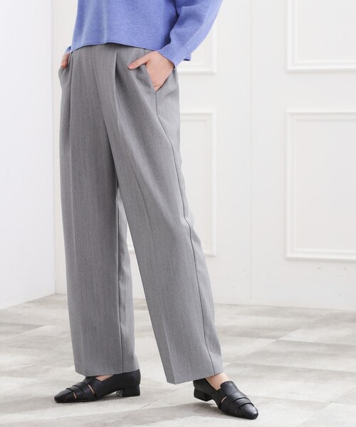 スタイリングが上品に決まる、ウールライクワイドパンツ（その他パンツ