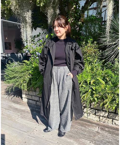 solamonat poche(ソラモナポッシェ)の「ウール カーヴィーパンツ(その他パンツ・レディース・グレー/ハウンドトゥース/チェック/Black・2/1/0)」の22枚目の写真