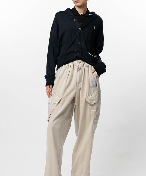 Maison MIHARA YASUHIRO(メゾンミハラヤスヒロ)の「Layered Knit Cardigan(カーディガン/ボレロ・レディース・ホワイト/ブラック・36/38)」の14枚目の写真