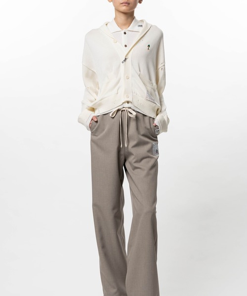 Maison MIHARA YASUHIRO(メゾンミハラヤスヒロ)の「Layered Knit Cardigan(カーディガン/ボレロ・レディース・ホワイト/ブラック・36/38)」の7枚目の写真