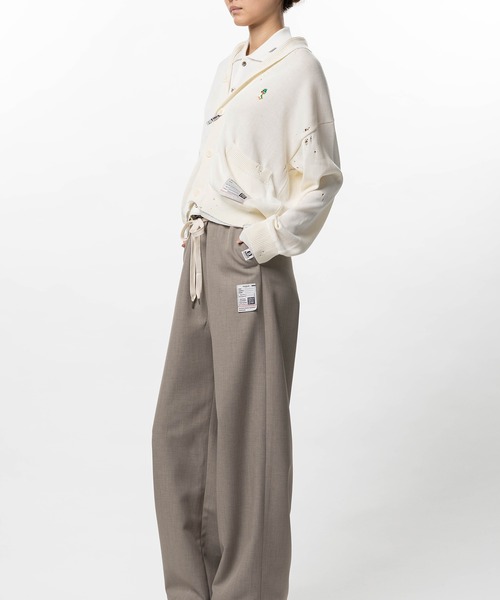 Maison MIHARA YASUHIRO(メゾンミハラヤスヒロ)の「Layered Knit Cardigan(カーディガン/ボレロ・レディース・ホワイト/ブラック・36/38)」の8枚目の写真