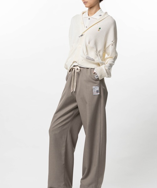 Maison MIHARA YASUHIRO(メゾンミハラヤスヒロ)の「Layered Knit Cardigan(カーディガン/ボレロ・レディース・ホワイト/ブラック・36/38)」の9枚目の写真