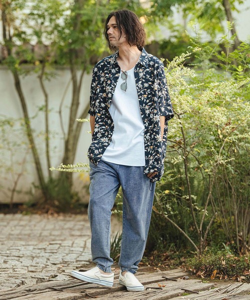 CAMBIO（カンビオ）の「mp14464- Chemical Wash Indigo Tuck Sweat  Pants スウェットパンツ(CMP-261-001)（スウェットパンツ・メンズ・インディゴブルー/ケミカルウォッシュ・L/M/S）」の17枚目の写真