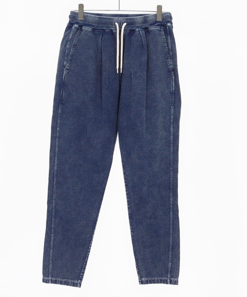 CAMBIO（カンビオ）の「mp14464- Chemical Wash Indigo Tuck Sweat  Pants スウェットパンツ(CMP-261-001)（スウェットパンツ・メンズ・インディゴブルー/ケミカルウォッシュ・L/M/S）」の18枚目の写真