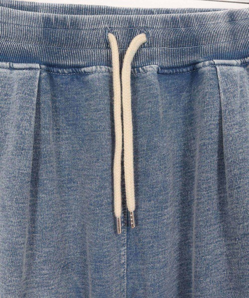 CAMBIO（カンビオ）の「mp14464- Chemical Wash Indigo Tuck Sweat  Pants スウェットパンツ(CMP-261-001)（スウェットパンツ・メンズ・インディゴブルー/ケミカルウォッシュ・L/M/S）」の22枚目の写真
