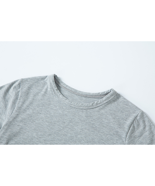 SALAD BAGUNI(サラダバグニ)の「Lace tag crop tee - gray(Tシャツ/カットソー・レディース・その他・FREE)」の3枚目の写真