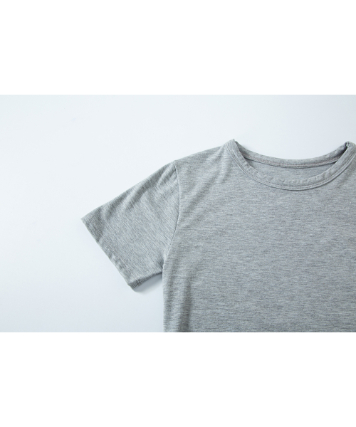 SALAD BAGUNI(サラダバグニ)の「Lace tag crop tee - gray(Tシャツ/カットソー・レディース・その他・FREE)」の4枚目の写真
