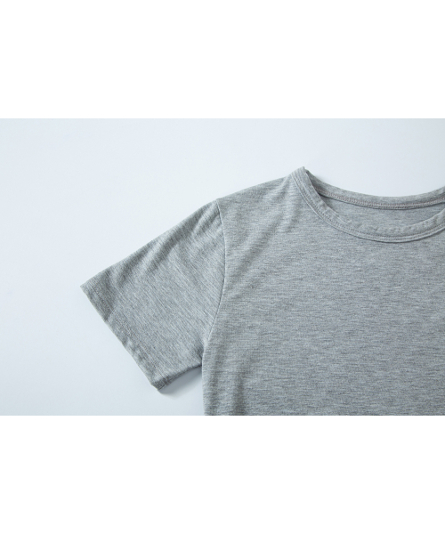 SALAD BAGUNI(サラダバグニ)の「Lace tag crop tee - gray(Tシャツ/カットソー・レディース・その他・FREE)」の5枚目の写真