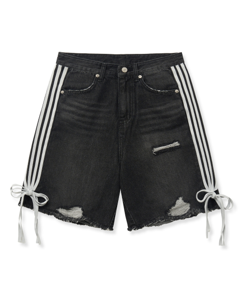 Midnight Move(ミッドナイトムーブ)の「7 line denim pants (black)(その他パンツ・レディース・その他・S/M)」の2枚目の写真