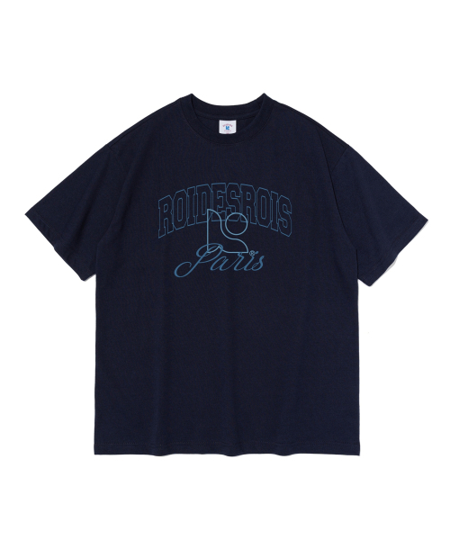 ROIDESROIS(ロワデロワ)の「ロアシンボルロゴ半袖Tシャツ(ネイビー)(Tシャツ/カットソー・レディース・その他・S/M/L/2XL/XL)」の1枚目の写真