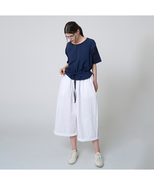 ATHPLATFORM(アスプラットフォーム)の「AW41TH10 ブロックパッチトップ_ダークブルー(Tシャツ/カットソー・レディース・その他・FREE)」の3枚目の写真